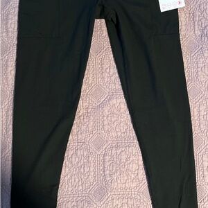 NWT JUICY COUTURE Sport Big Bling Ankle Stretch Leggings Black Size EXTRA LARGE